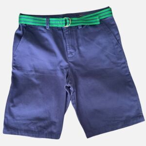 Polo Ralph Lauren Big Boy/Youth Blue Shorts with Green Belt Size 20 NWOT